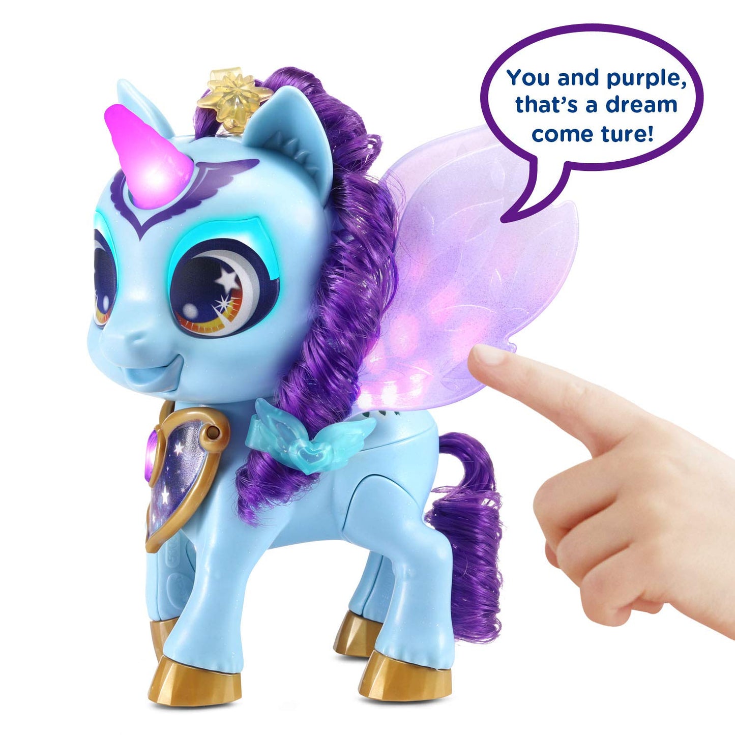 VTech Sparklings Riley The Unicorn Plush Toy - Colorful Plastic Design, Model 80-530860