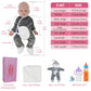 Vollence 17 Inch Full Body Silicone Baby Doll That Look Real Boy,Eyes Open Realistic Reborn Real Lifelike Baby Dolls - Boy