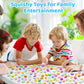 Dioju 200 Pcs Mochi Squishy Toys, Mini Kawaii Fidget Toys, TPR, Assorted Colors, Party Favors, Classroom Prizes, Birthday Gifts