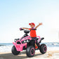 Olakids Ride On Atv, 12V Kids 4 Wheeler Battery Powered Toy Car For Toddlers, Electric Rear Motorized Quad Vehicle For Boys Girl