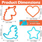 Kamehame Silicone Pancake Molds For Heart, Star, Dinosaur, Unicorn Shape Pancakes, 4 Pack Nonstick Pancake Shaper For Kids, Fun