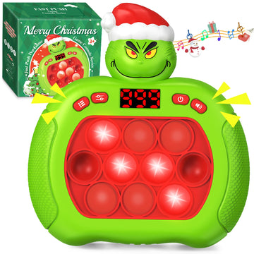 Christmas Pop Push Game Fidget Console Toys For Kids Adults,Quick Push Pop Bubble Up Gifts For Christmas Stocking Stuffers,Handh