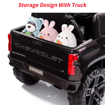 12V Licensed Chevrolet Silverado Gmc Ride On Car,Battery Powered Electric Vehicle Jeep,Ride On Truck W/Remote Control, Mp3/Bluet