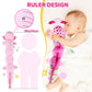 Baby Toys For 0-6 6-12 Months, Sensory Music Animal Stuffed Toy For 0 1 2 3 4 5 6+ Month, Plush Axolotl Toy With Crinkle And Rattles For Infant Newborn, Tummy Time Toys Gifts For 0-3-6-12 Month, Pink