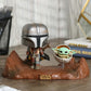 Funko Pop! Star Wars Moment: The Mandalorian with The Child, Vinyl, Multicolor, Standard Size, Model 49930