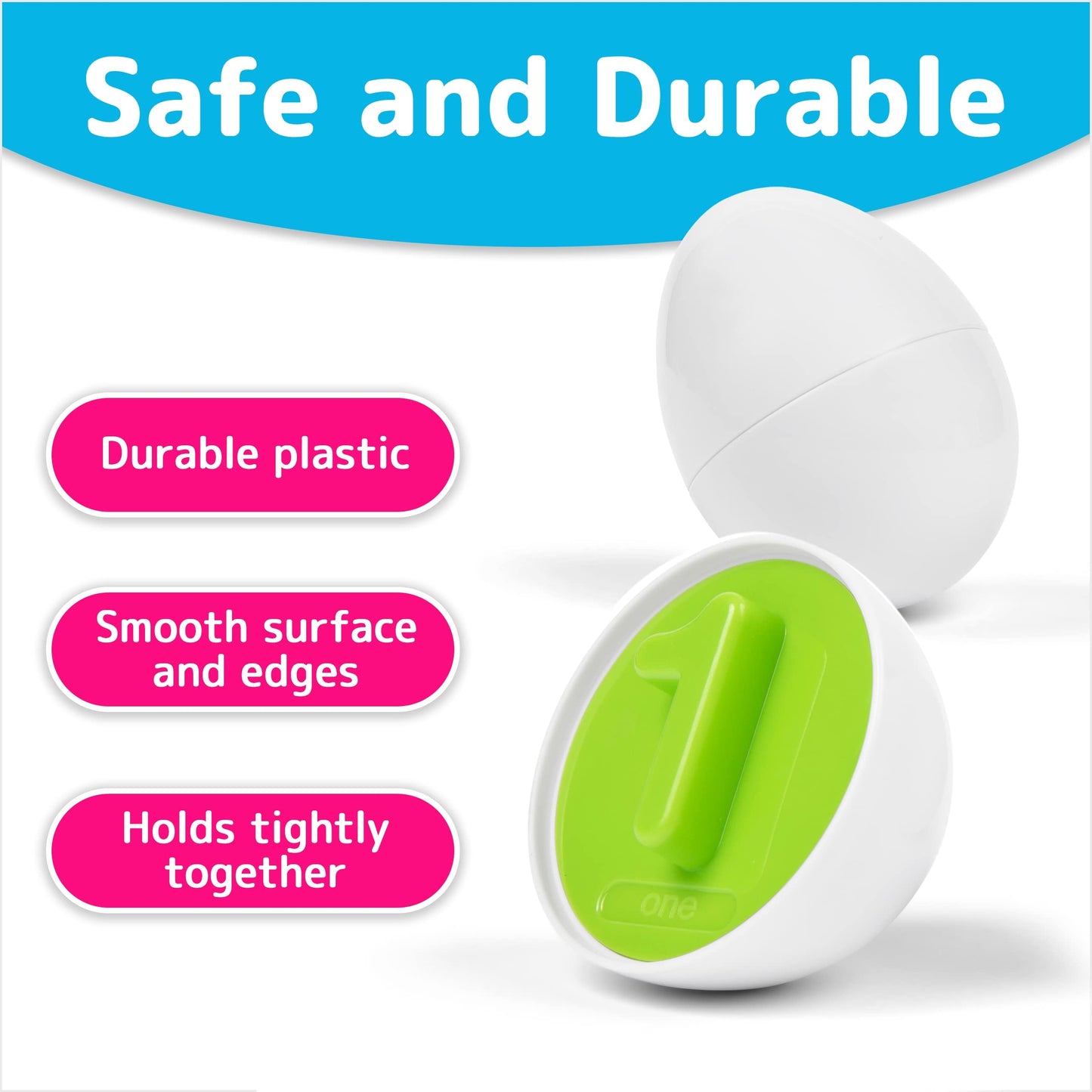 Prextex Find & Match Number Matching Easter Eggs With Hen/Chicken Carrying Case | Baby Toys, Brain Toys, Motor Skills, Sorting Toy, Best Gift | Small Kids, Toddler, Girl, Boy