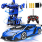 Amenon Remote Control Transform Car Robot Toy For Boys Teens Christmas Toys With Lights Rc Car 2.4Ghz 1:18 Rechargeable 360Rotat