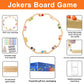 Grhonior 10 Players Marbles And Jokers Board Game Pegs And Jokers Card Wood Game Board Portable Multiplayer Boards Include 10 Co
