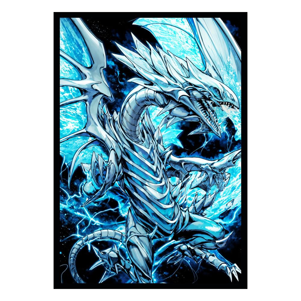 ArtDuel Yugioh Card Sleeves - White Dragon - 50ct