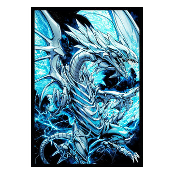 ARTDUEL Yugioh Card Sleeves - White Dragon - 50ct - Vinyl - Blue - Model ADS0017