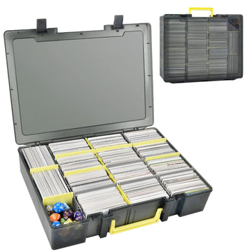 Xuerdon Trading Card Storage Box, 2300+ Playing Card Case Holder Organizer Compatible With Pm Tcg/For Yugioh/For Cah/For Phase 1