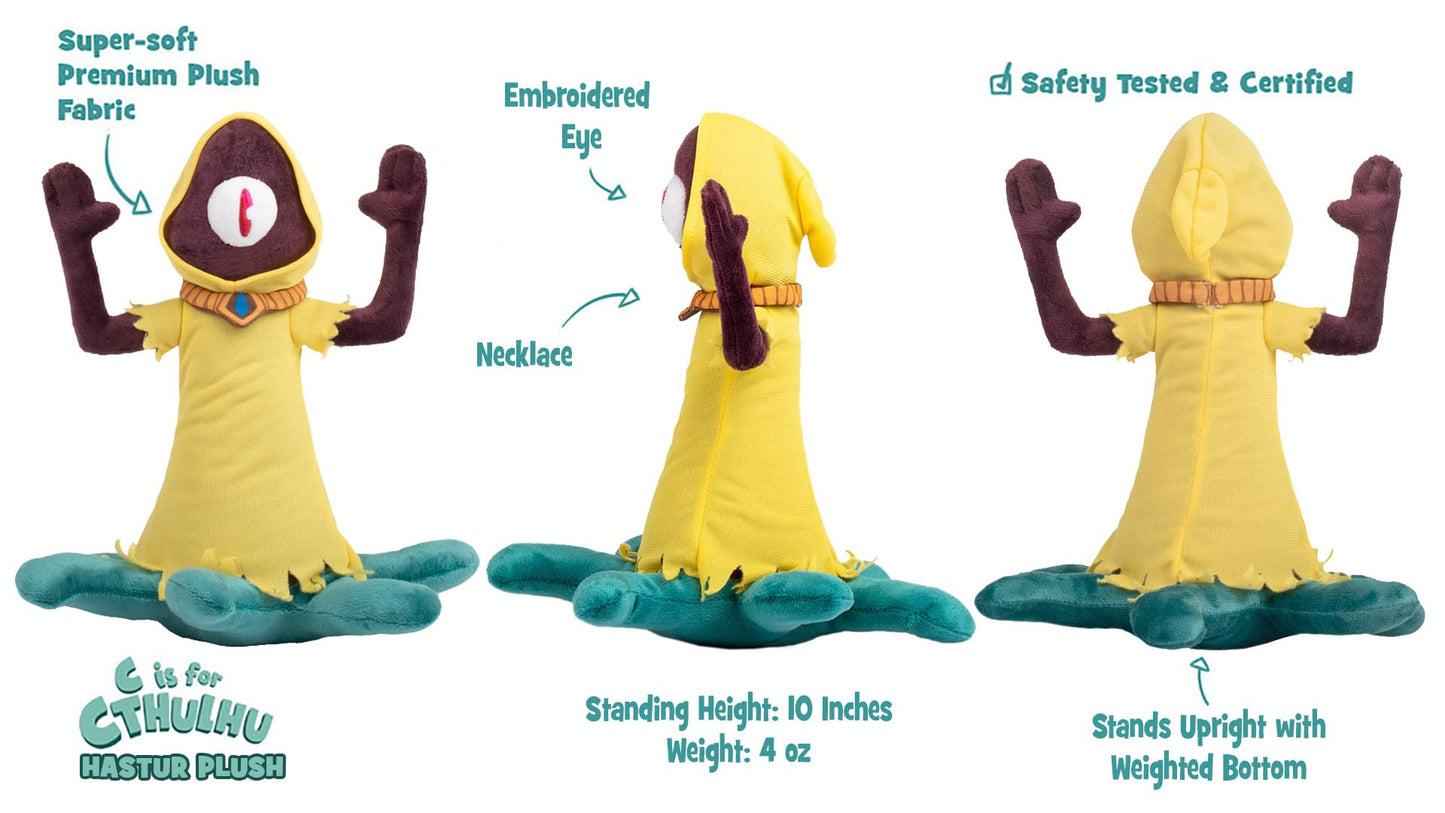 C is for Cthulhu Hastur  The King in Yellow Plush
