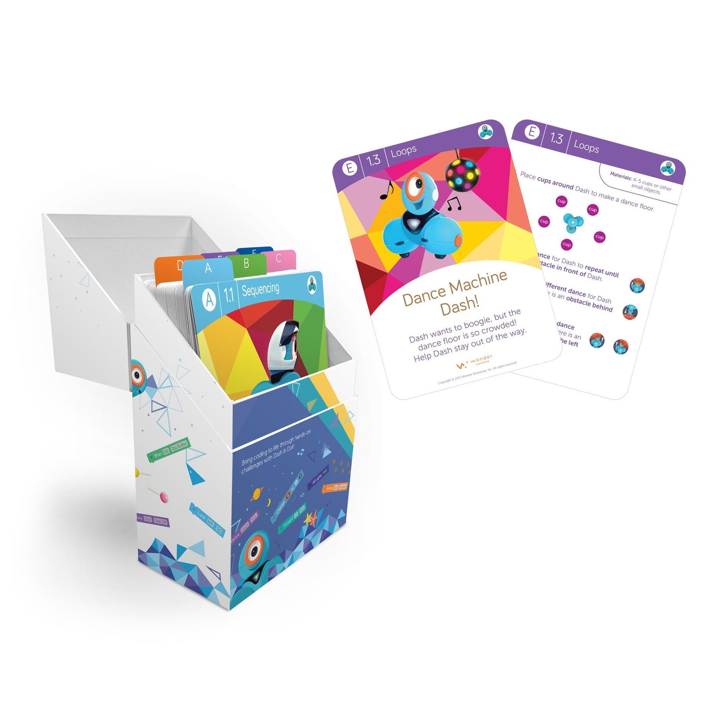 Wonder Workshop Dash & Dot Learn To Code Challenge Card Box Set