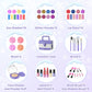 PERRYHOME Kids Makeup Set 56 Pcs Washable Real Cosmetics, Non-Toxic Frozen Toys, Purple, for Girls Ages 3-12