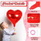 12 Pcs Red Pink And Silver Heart Balloons,18 Inch Heart Foil Balloons Love Balloons Valentine Balloons For Birthday Party Weddin