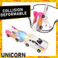 Soyuoi Ultimate Transforming Unicorn Car Toy - Collision To Magical Unicorns!2Pcs Transforming Car-Robot For Kids, Automatic Def