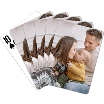 Komvioo Custom Playing Card With Photo Personalized Poker Cards Customizable Printed Playing Cards Customized Deck Of Card Perso