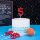 PHD CAKE 2.76 Inch Number 5 Spider Birthday Candles, Spider Cartoon Themed Number Candles, Cake Number Candles, Party Celebratio
