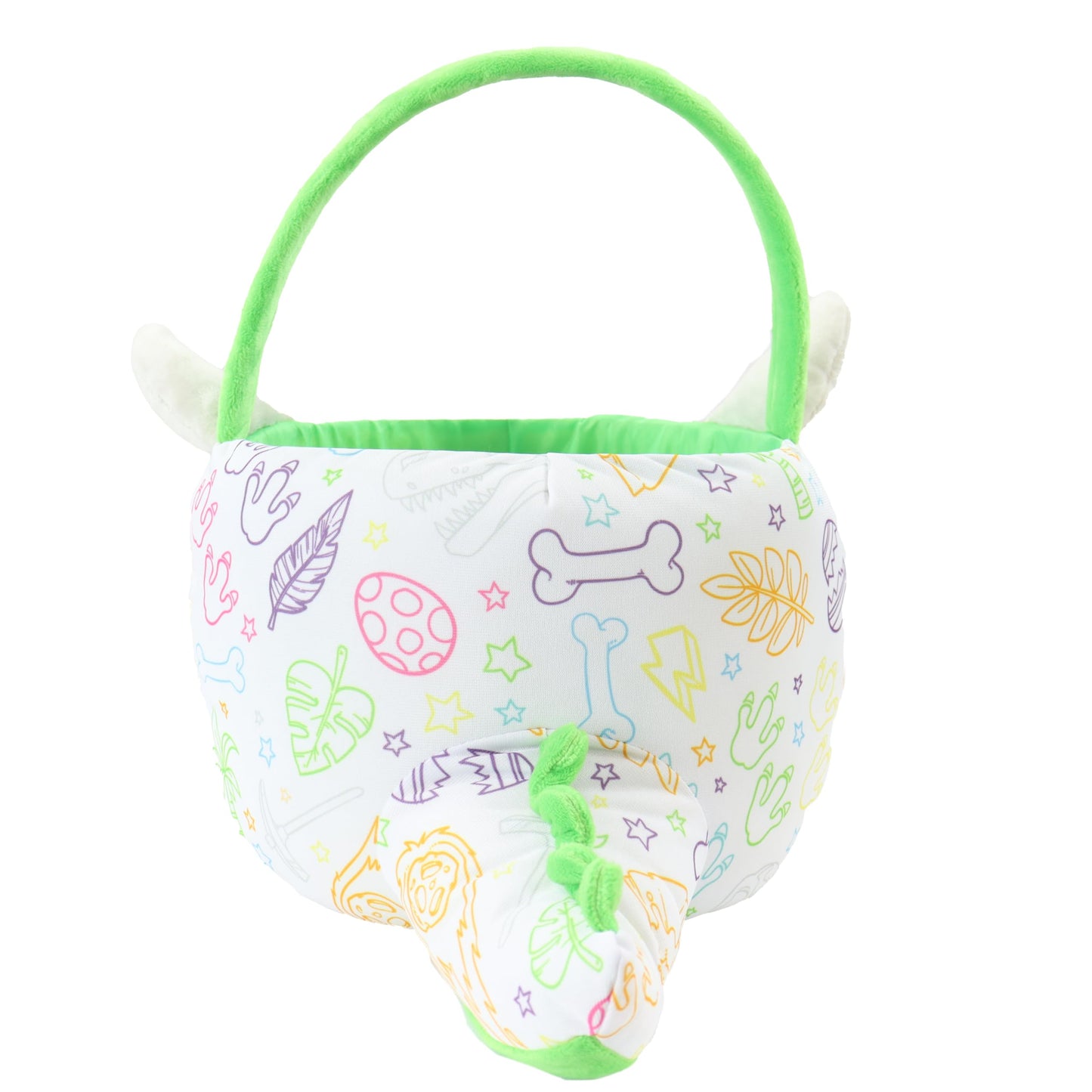 Crayola Color Me Plush, Easter Basket With 3 Ultra-Clean Washable Markers, Green Dinosaur, Creative Fun For Boys And Girls Ages