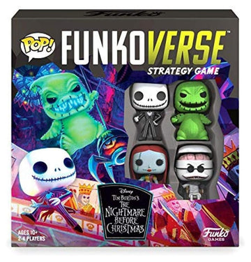 Funko Games Board 0-Base The Nightmare Before Christmas Funkoverse - Tnbc - Light Strategy Board Game For Children & Adults (Age