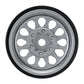 INJORA 1.0 Plus Beadlock Wheel - Aluminium Rims for SCX24 TRX4M FCX24 1/24 1/18 RC Crawler(Grey)
