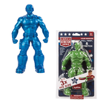 Toysmith Epic Stretch Hero - 8-1/2 ' Tall, Stretchup To 24', Assorted Colors