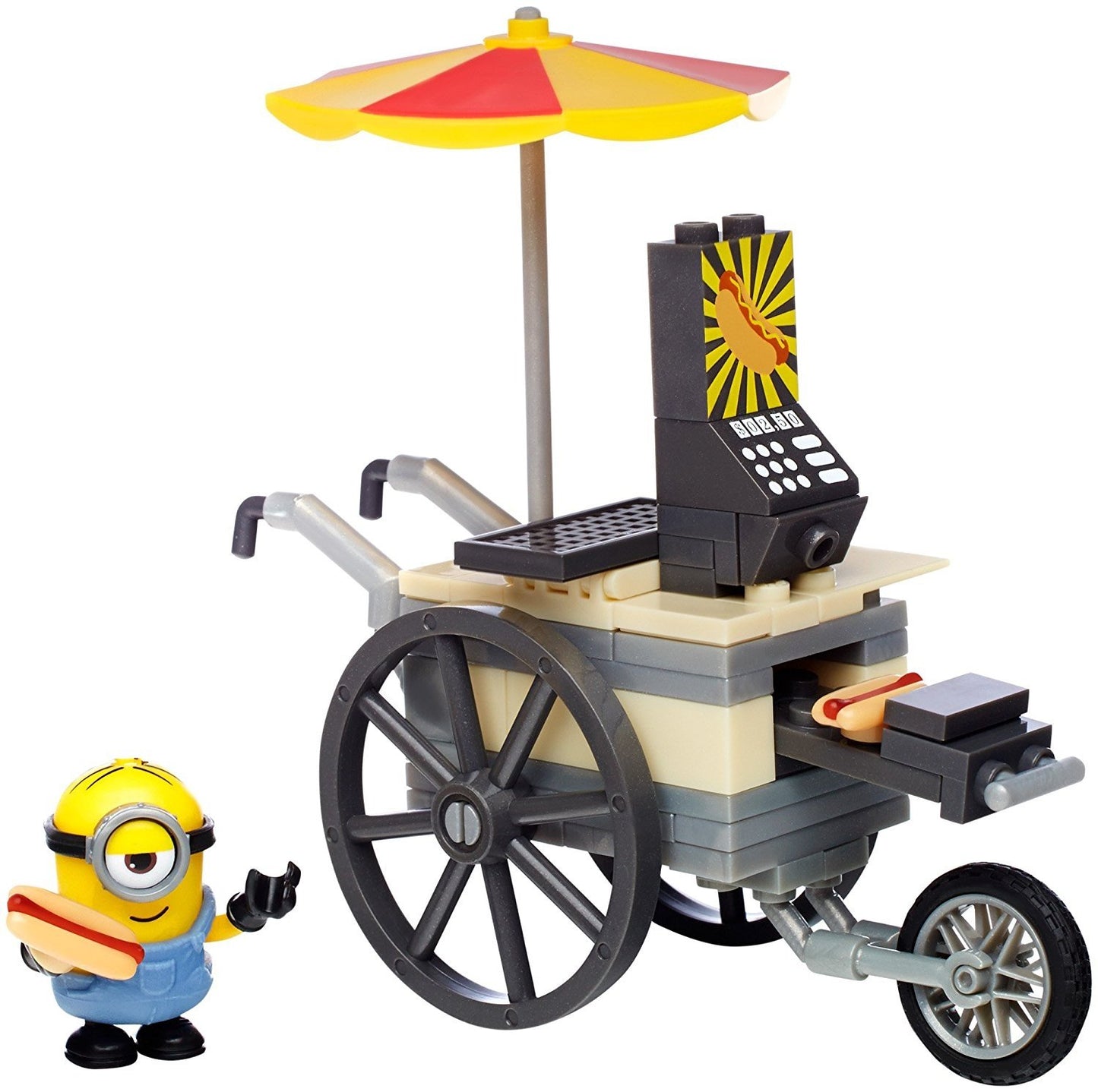 Minions Toys Mega Bloks Flying Hot Dogs - Medium Plastic Model CNF51