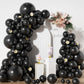 Black Balloons In Different Sizes 5 10 12 18Inch-134Pcs Black Balloons For Garland Arch