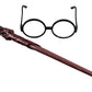 Harry Potter Costume Combo, Official Wizarding World Harry Potter Hooded Robe, Glasses And Wand For Kids, Size Large (10-12)