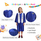 Newrara Kindergarten Graduation Cap And Gown Stole Package For Kids (Royal Blue, 33)