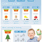 336 Words Reusable Writing Drawing Talking Flash Cards Montessori Toys For Toddlers, Pocket Speech Therapy Toys For Ages 1 2 3 4