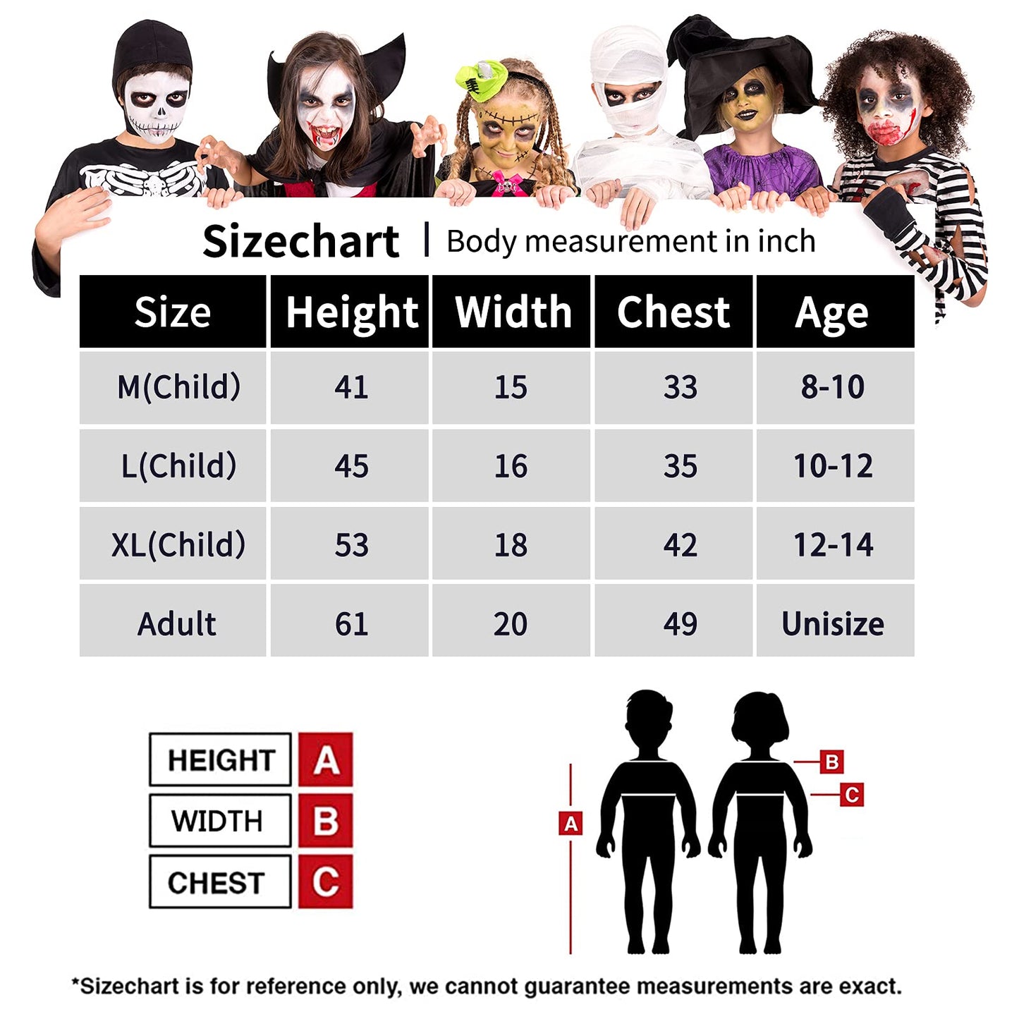 Grim Reaper Halloween Costume With Glowing Red Eyes For Kids, Scythe Included (Gray, X-Large)