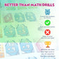Genius Games Math Rush 2: Multiplication & Exponents - A Cooperative Time-Based Educational Math Flash Card Game For Kids, Students, And Families | Stem Game To Master Mental Math Skills