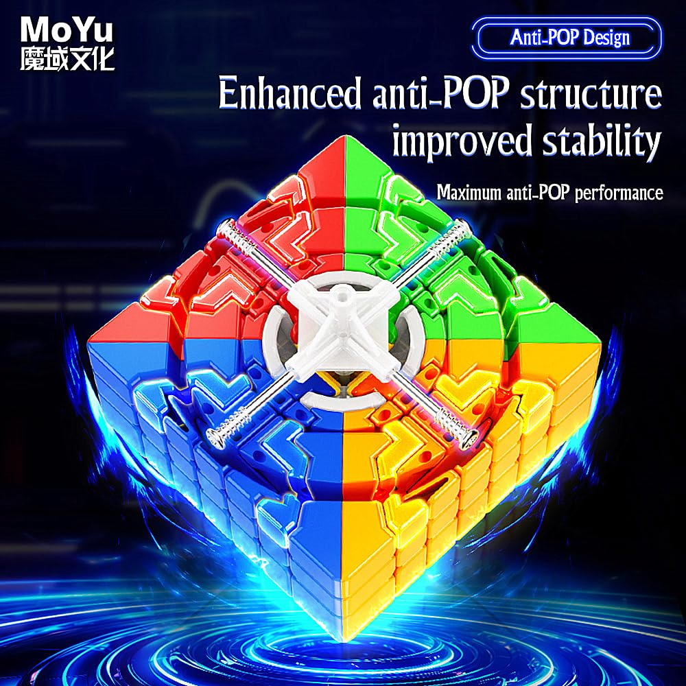 Liangcuber Moyu Meilong 7M V2 Speed Cube,Meilong 7X7 Magnetic Speed Cube Stickerless (2023 Edition)