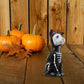 Little Flower Dog Toys - Halloween Resin Figurine for Table Decoration Glow-in-The-Dark Black Dog Statue 5.51 X 2.44 X 2.04 Inch
