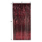 Beistle Tinsel Foil Fringe Curtain 8' x 3' - Photo Booth Backdrop for Birthday, Wedding, Baby Shower, Graduation - Model 55410-BU