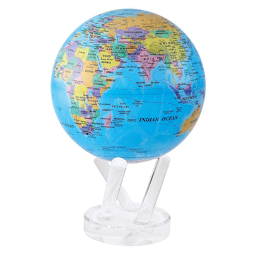 Mova Globe Blue Political Map 4.5'