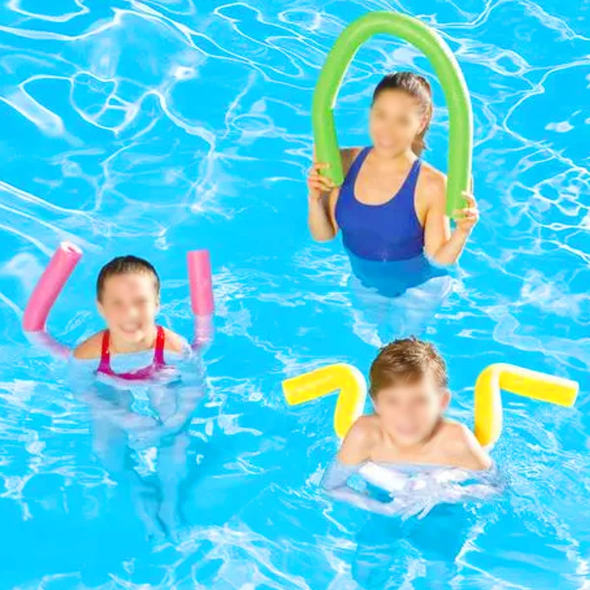 Pool Noodle 46 Inch Hollow Foam Swim Noodle For Kids Adults Swimming Floating Diy Craft (Black Two Pack)