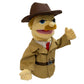 Okegztoa 16'' Puppets Entriloquist Puppet,Hand Puppets For Kids Plush Detective Puppets For Adults With Removable Mouth Puppet F