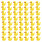 Kuanfine 60 Pcs Tiny Duck Figures Mini Resin Duck Miniature Bead Slime Charms for Dollhouse Garden Landscape Aquarium Decoration