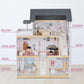 Lil' Jumbl Jumbl Kids Wooden Dollhouse, 17-Piece Accessories & Furniture Are Included, With Balcony & Stairs, 3 Story Easy To As