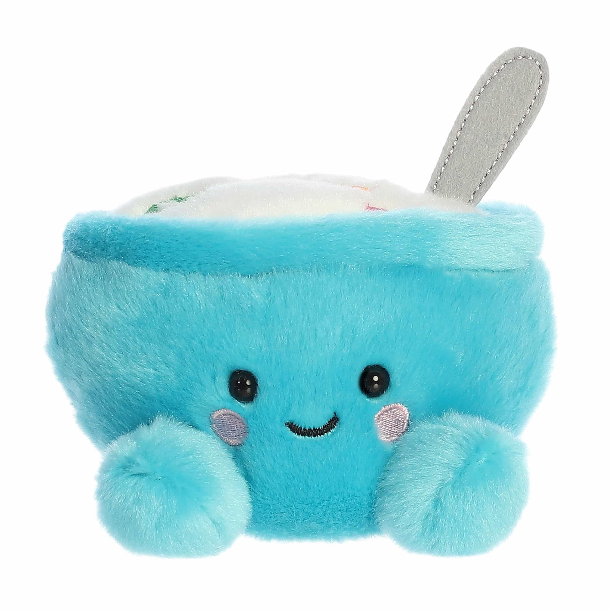 Aurora Adorable Palm Pals Trixie Cereal Stuffed Animal - Fun Collectible Plush for Kids and mature-themed Collectors - Perfect for Decorating Rooms and Birthday Gifts - Blue 5 Inches