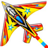 Honbo Airplane Jet Kite For Kids & Adults Perfect Kites For Kids Ages 4-8, Easy To Fly Giant Kites For Beach And Outdoor Activity, Kite Handle And String Included, Beginner Kite