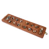 Ajuny Wooden Mancala Board Game Set - Classic Board Games, Portable Folding Travel Mancala Board With Marbles (72+8 Stones), Ide