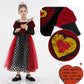 Nspstt Royal Red Queen Costume For Girl Halloween Dress Queen Of Hearts Costume