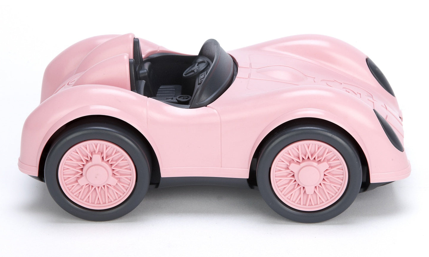 Green Toys Race Car, Pink - Pretend Play, Motor Skills, Kids Toy Vehicle. No BPA, phthalates, PVC. Dishwasher Safe, Recycled Pla