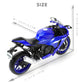 Risopen 1:12 Motorcycle Model For Yamaha Yzf-R1M 1000R Alloy Diecast Motorcycle Model Toy Mini Moto Gift(Blue)