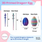 Thcbme 3D Printed Dragon, Dragon Eggs With Dragon Inside, 3D Dragon Egg,15'' Full Articulated Crystal Dragon For Children'S Day
