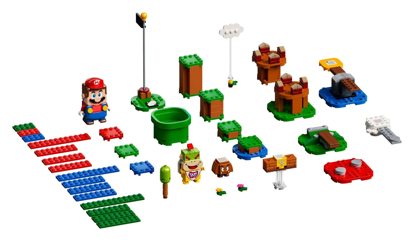 Lego Super Mario Adventures With Mario Starter Course Set, Buildable Toy Game, Birthday Gift For Super Mario Bros. Fans And Kids Ages 6 And Up With Interactive Mario Figure And Bowser Jr., 71360