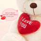 Beniny 12'' Teddy Bear With Heart, Cute Cream Teddy Bear Stuffed Animals For Valentines Day Soft Bear Plushie Toy Stuffed Bear P